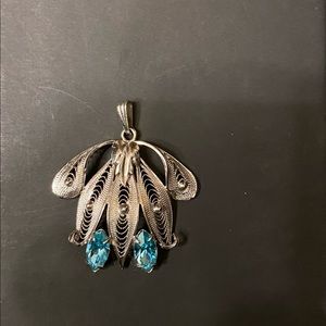 Vintage Stanco Sterling Flower Charm